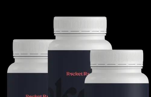 Three bottles of Rocket Rx treatment