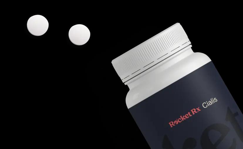 Rocket Rx bottle and pills