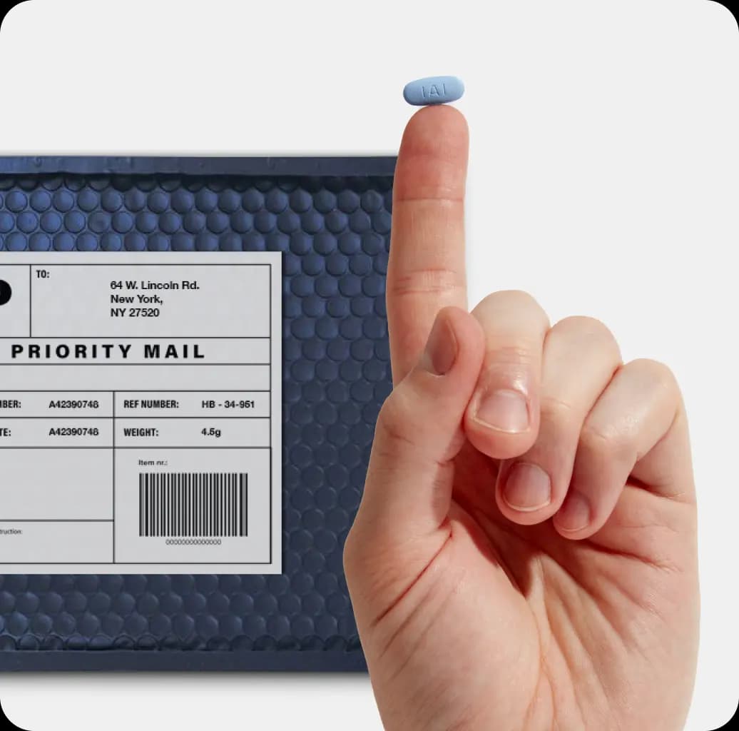 Person holding rocket tablet infront of envelope